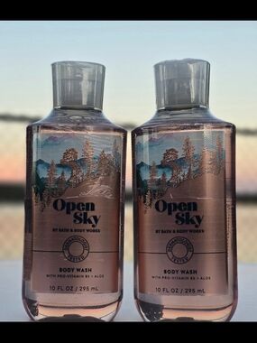 Bath & Body Works Open Sky 2 Pack Rose Gold Body Wash Shower Gel